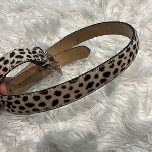 Cowgirl faux furr leopard print belt elite Fresno California